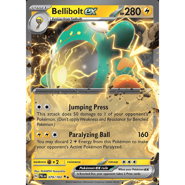 Bellibolt ex #79/193 Pokémon Paldea Evolved 1