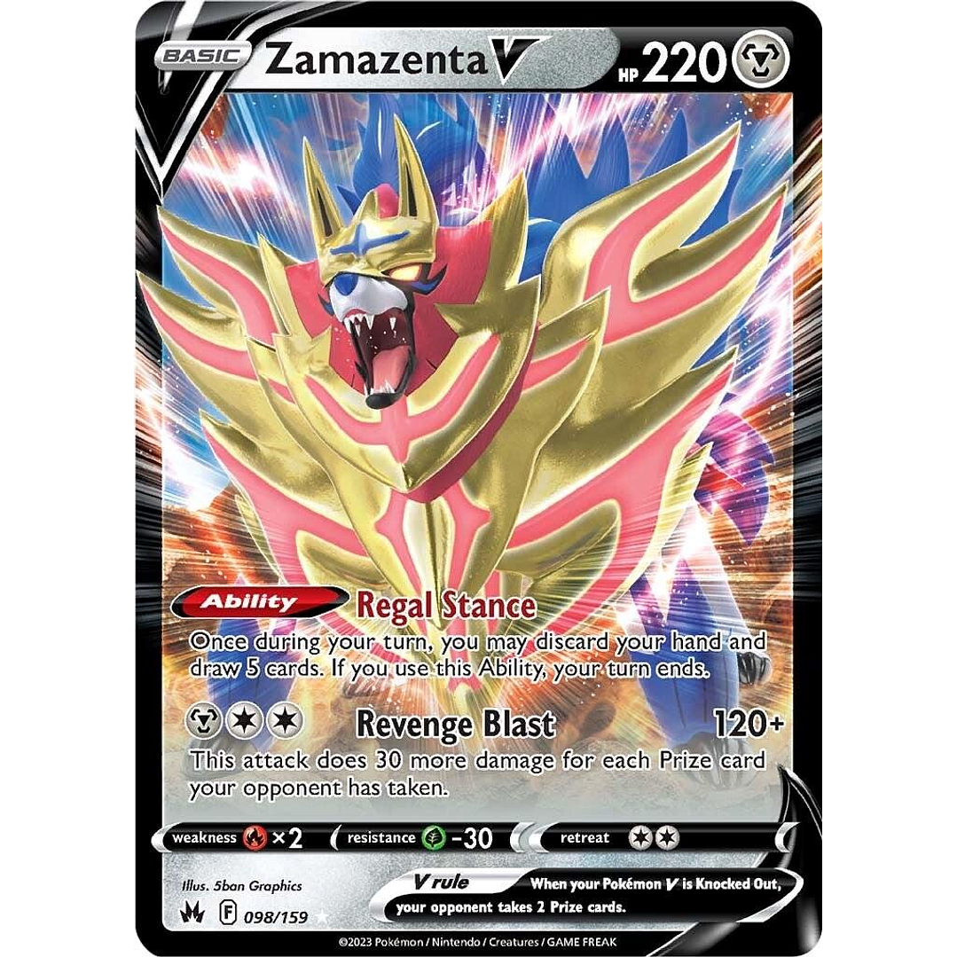 Zamazenta V #98/159 Pokémon Crown Zenith 1