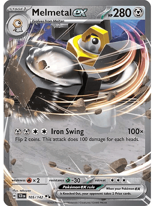 Melmetal ex #105/142 Pokémon Stellar Crown