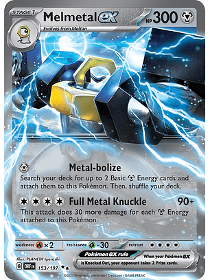 Melmetal ex #153/197 Pokémon Obsidian Flames