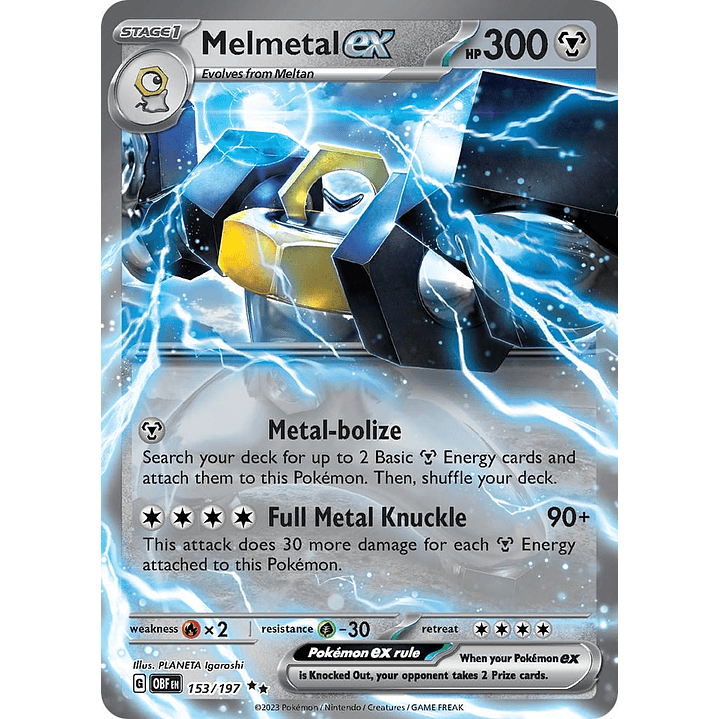 Melmetal ex #153/197 Pokémon Obsidian Flames 1