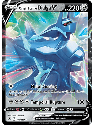 Origin Forme Dialga V #113/189 Pokémon Astral Radiance