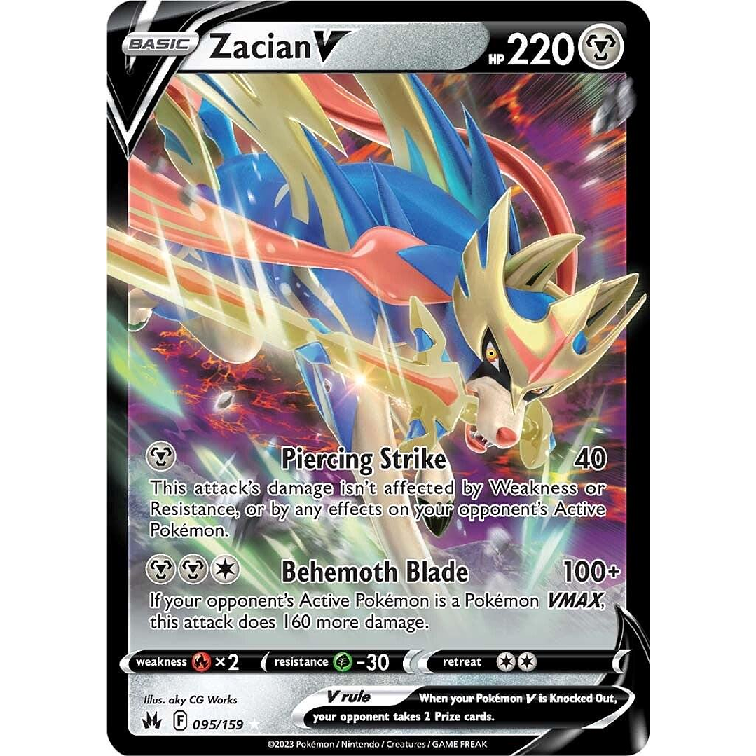 Zacian V #95/159 Pokémon Crown Zenith 1