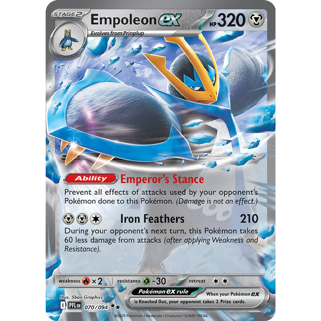 Empoleon ex #70/94 Phantasmal Flames 1