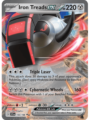 Iron Treads ex #143/198 Pokémon Scarlet & Violet