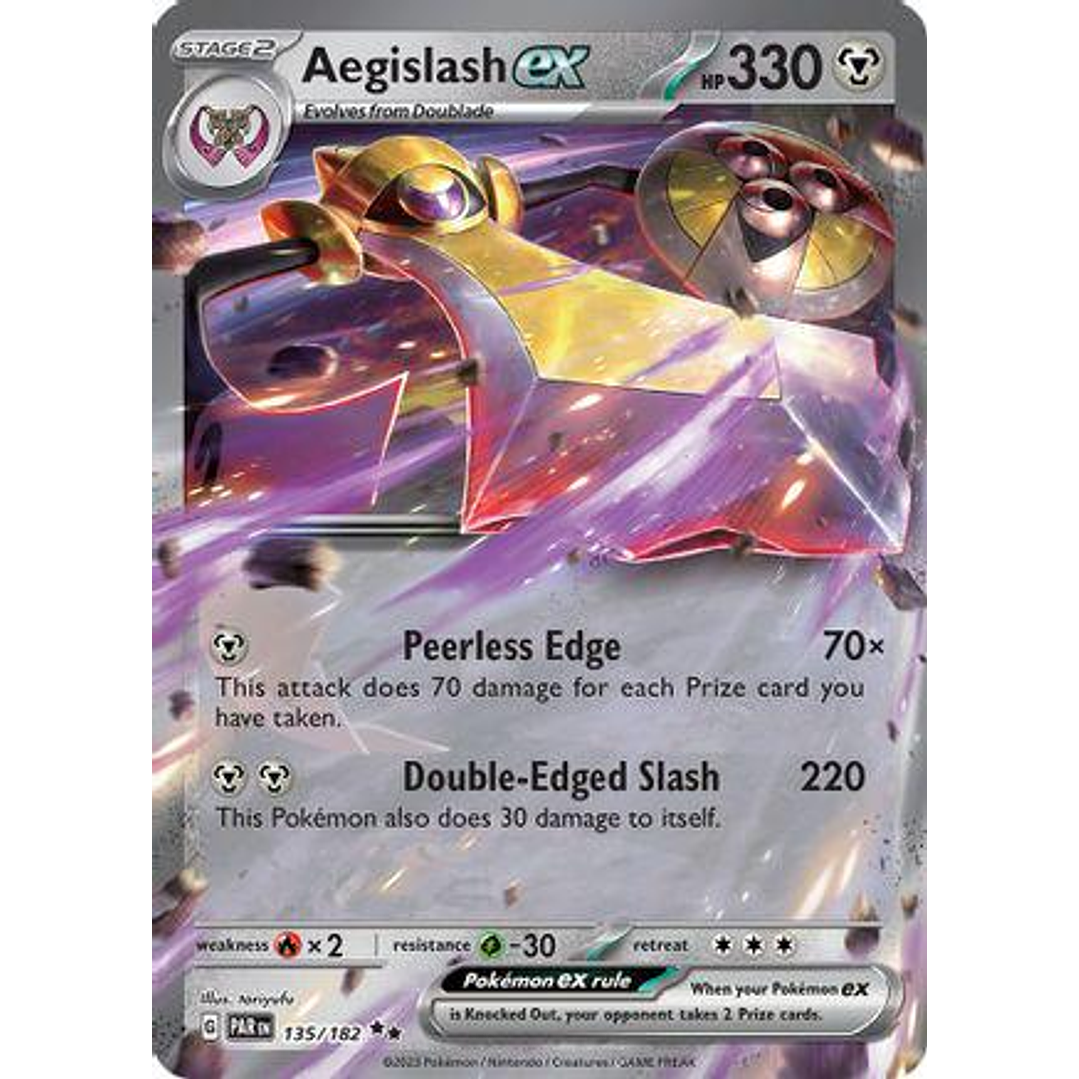 Aegislash ex #135/182 Pokémon Paradox Rift 1