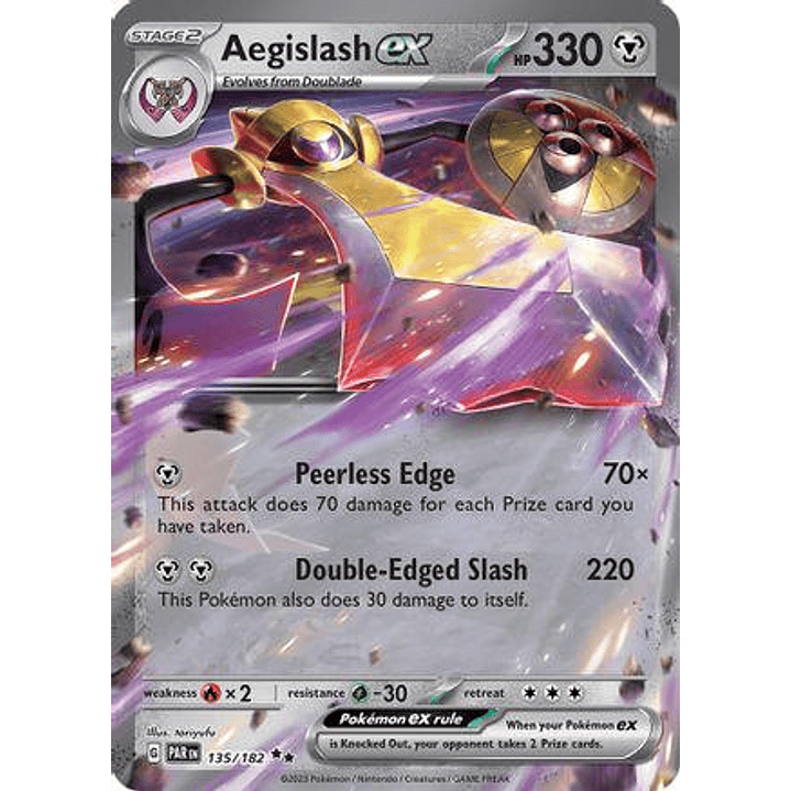 Aegislash ex #135/182 Pokémon Paradox Rift 1