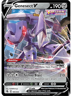 Genesect V #185/264 Pokémon Fusion Strike