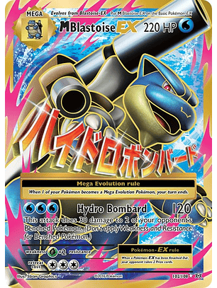 M Blastoise EX #102/108 Pokémon Evolutions