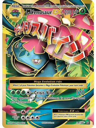 M Venusaur EX #100/108 Pokémon Evolutions