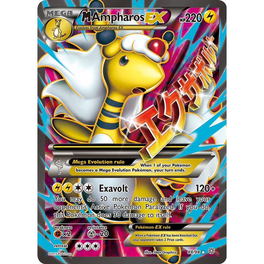 M Ampharos EX #88/98 Pokémon Ancient Origins 1