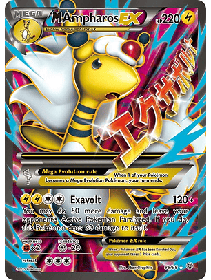 M Ampharos EX #88/98 Pokémon Ancient Origins