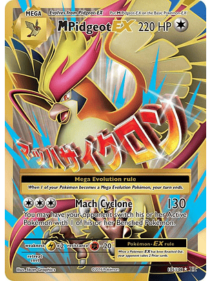 M Pidgeot EX #105/108 Pokémon Evolutions