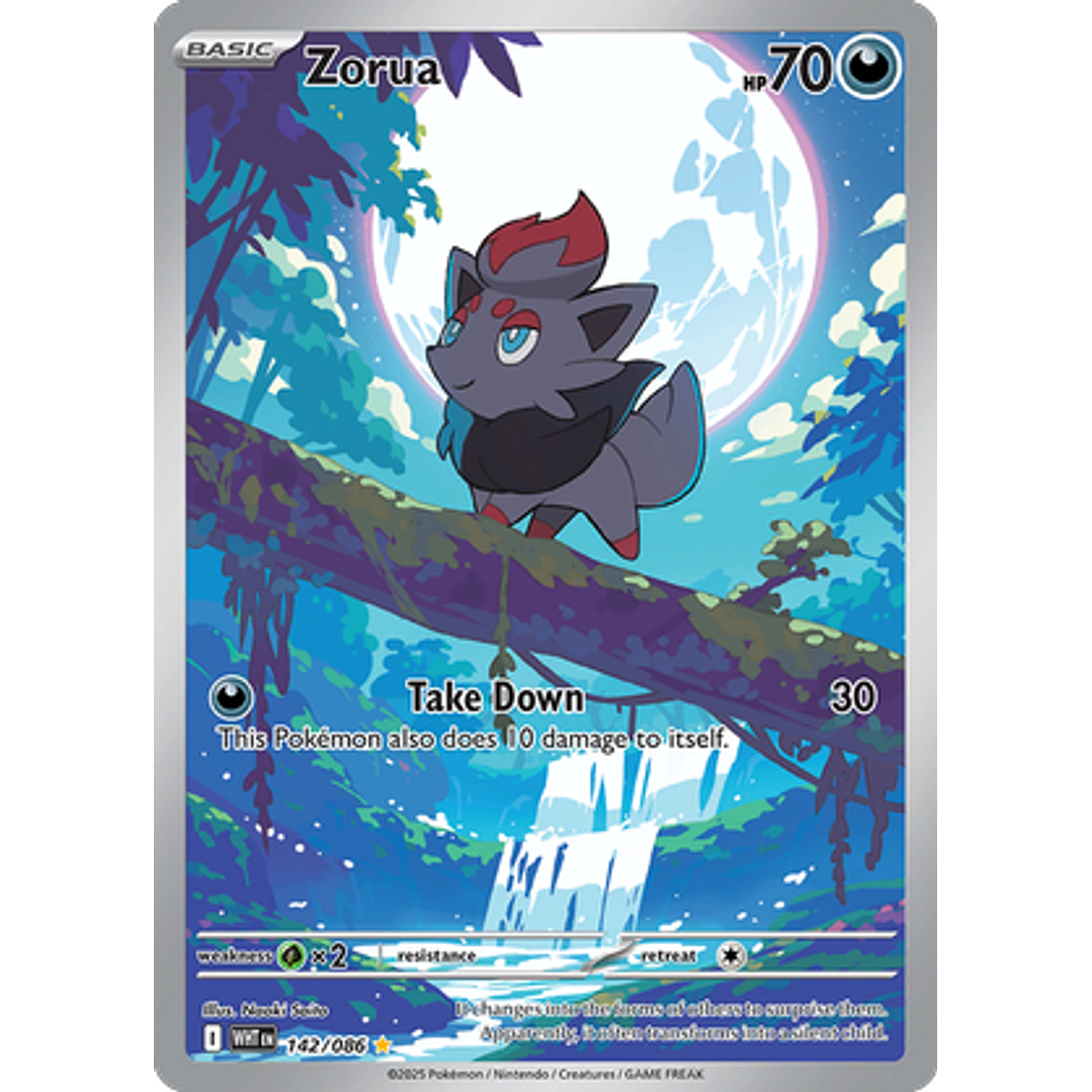 Zorua #142/86 White Flare 1