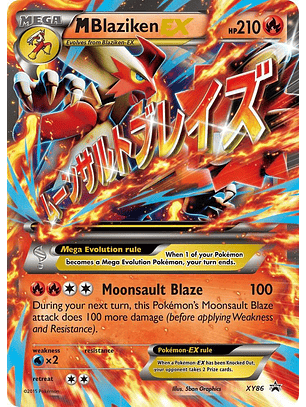 Mega Blaziken EX #XY86 Pokémon Promo