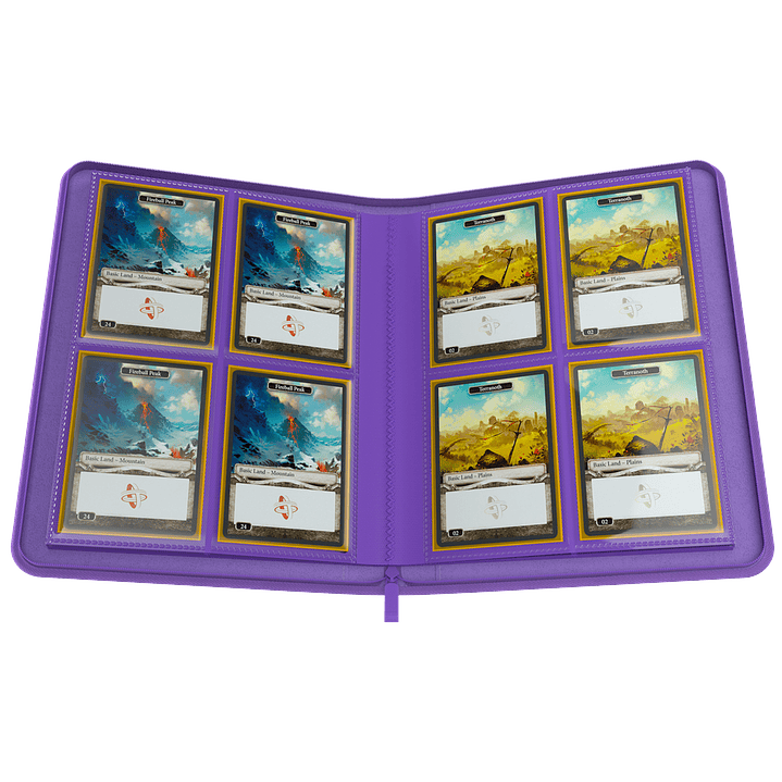 Gamegenic Carpeta Zip-Up Álbum 8-Pocket - Purple 2