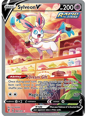 Sylveon V #184/203 Pokémon Evolving Skies