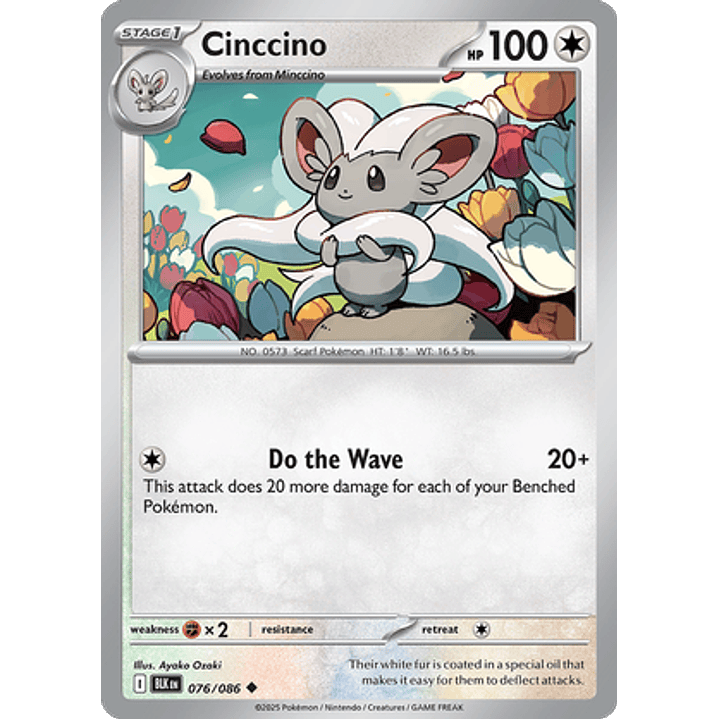 Cinccino #76/86 Black Bolt 1