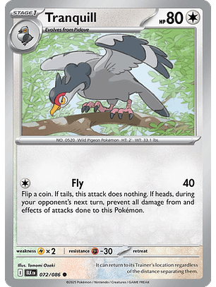 Tranquill #72/86 Black Bolt