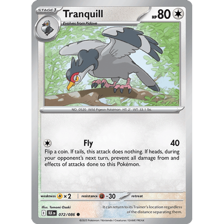 Tranquill #72/86 Black Bolt 1
