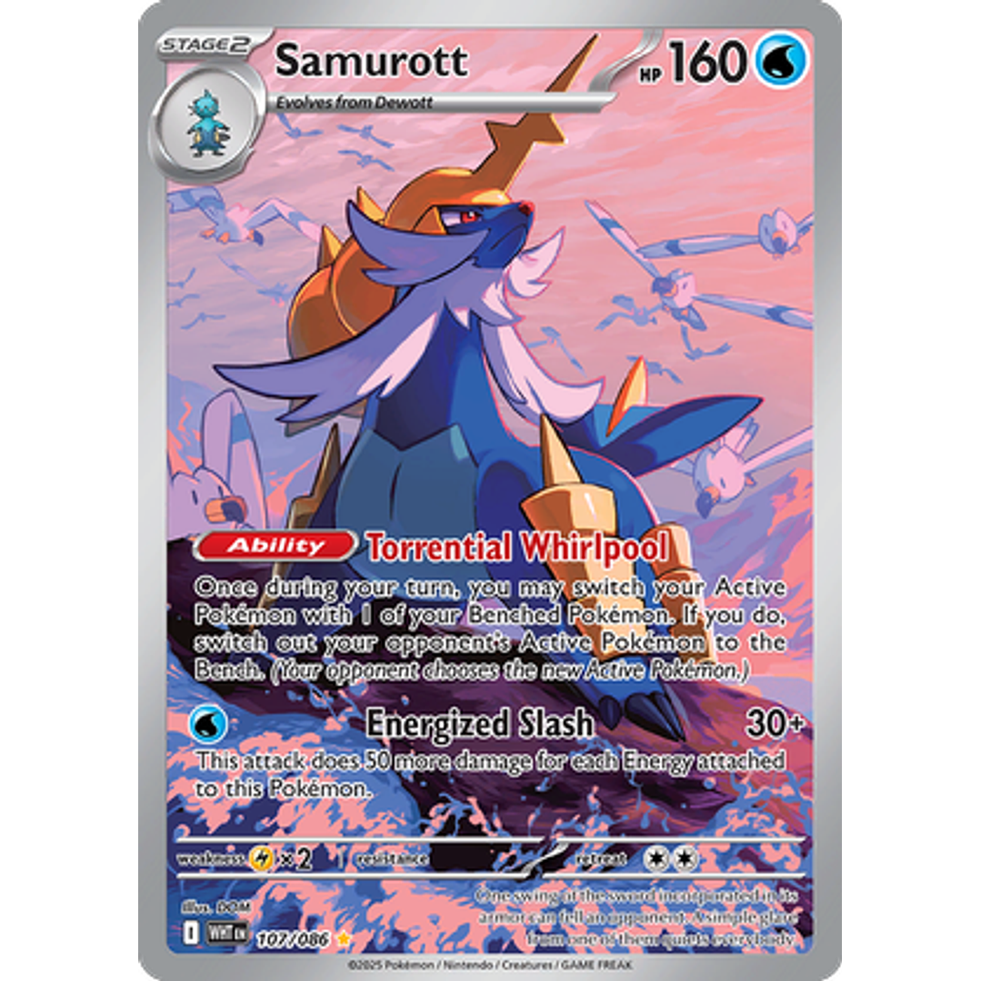 Samurott #107/86 White Flare 1