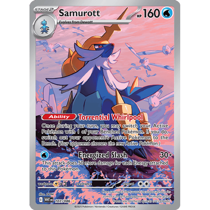 Samurott #107/86 White Flare 1