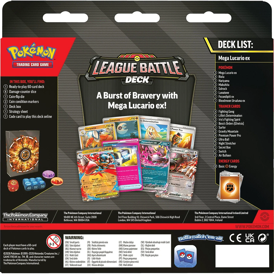 [PREVENTA 22/05/26] Mega Lucario ex - League Battle Deck – Ingles 2