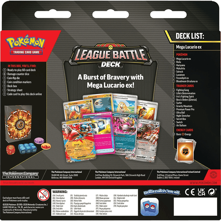 [PREVENTA 22/05/26] Mega Lucario ex - League Battle Deck – Español 2