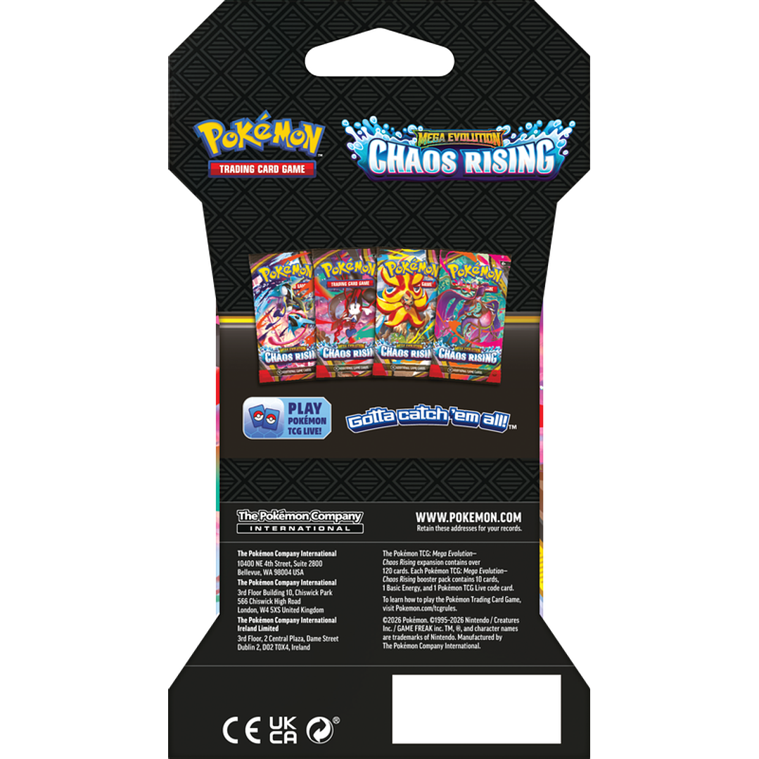  [PREVENTA 22/05/26] MEGA EVOLUTION - CHAOS RISING - SLEEVED BOOSTER - INGLES 5