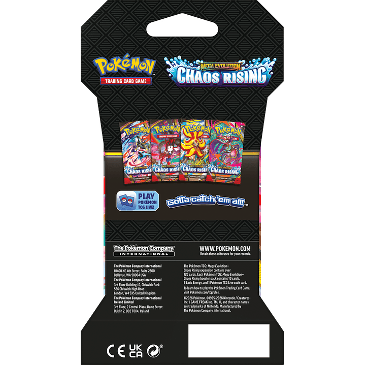  [PREVENTA 22/05/26] MEGA EVOLUTION - CHAOS RISING - SLEEVED BOOSTER - INGLES 5