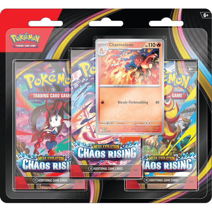 [PREVENTA 22/05/26] MEGA EVOLUTION - CHAOS RISING - 3-PACK BLISTER - INGLES 1