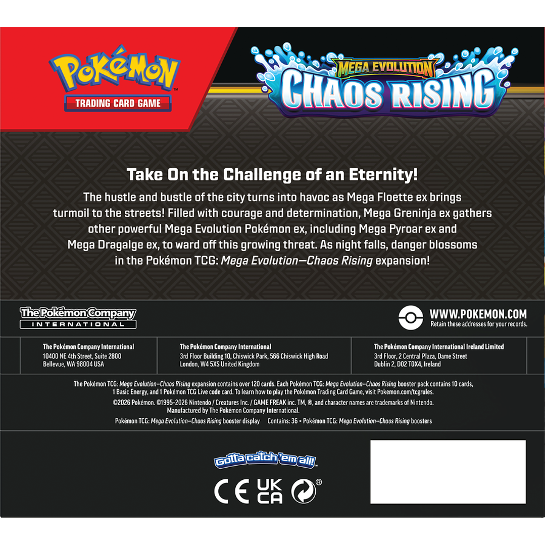 [PREVENTA 22/05/26] MEGA EVOLUTION - CHAOS RISING - BOOSTER BOX - INGLES 2