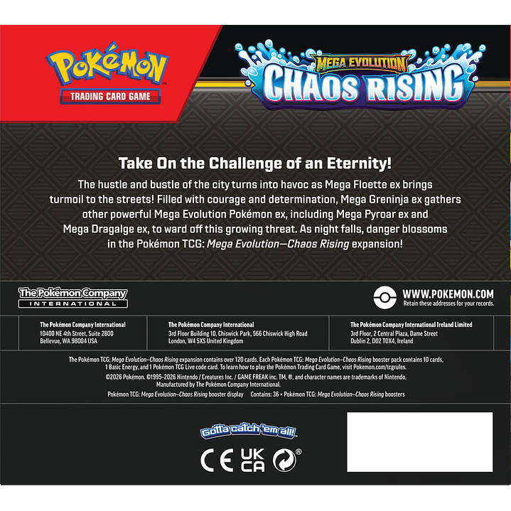 [PREVENTA 22/05/26] MEGA EVOLUTION - CHAOS RISING - BOOSTER BOX - INGLES 2