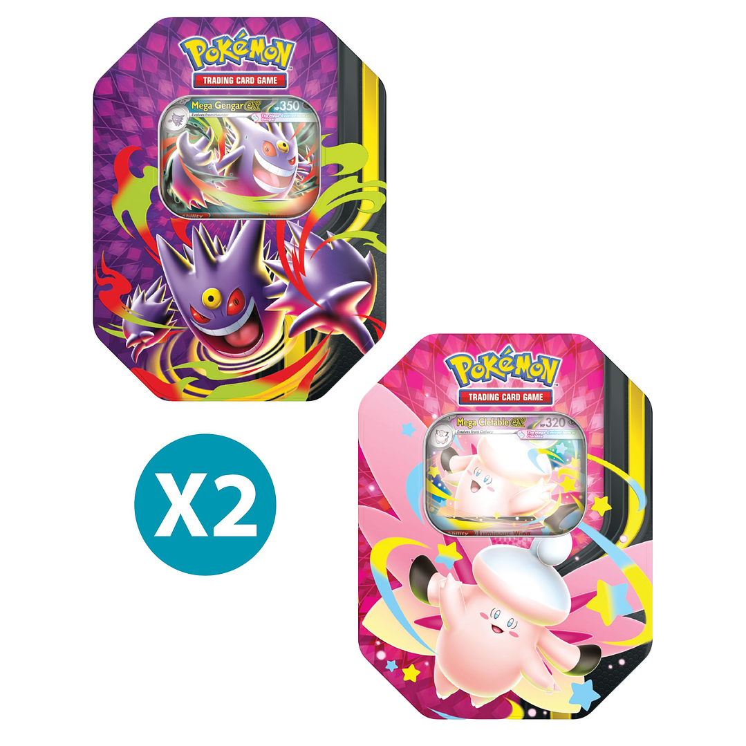 [PREVENTA 05/06/2026] PACK X 2 MEGA MOONLIT TIN - INGLES 1