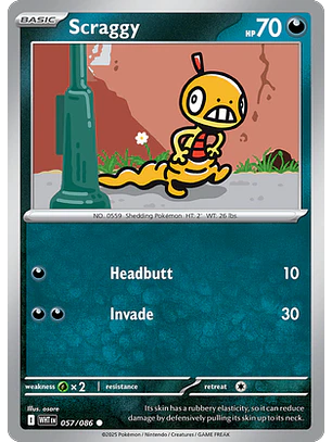 Scraggy #57/86 White Flare