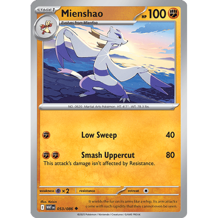 Mienshao #53/86 White Flare 1