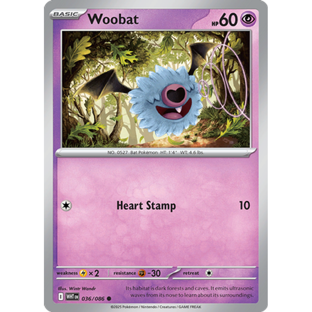Woobat #36/86 White Flare 1