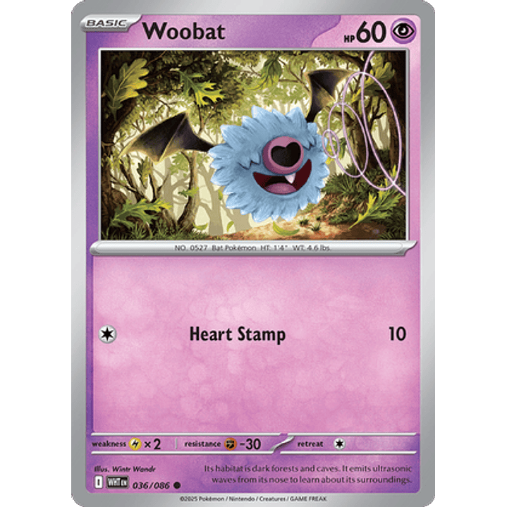 Woobat #36/86 White Flare 1