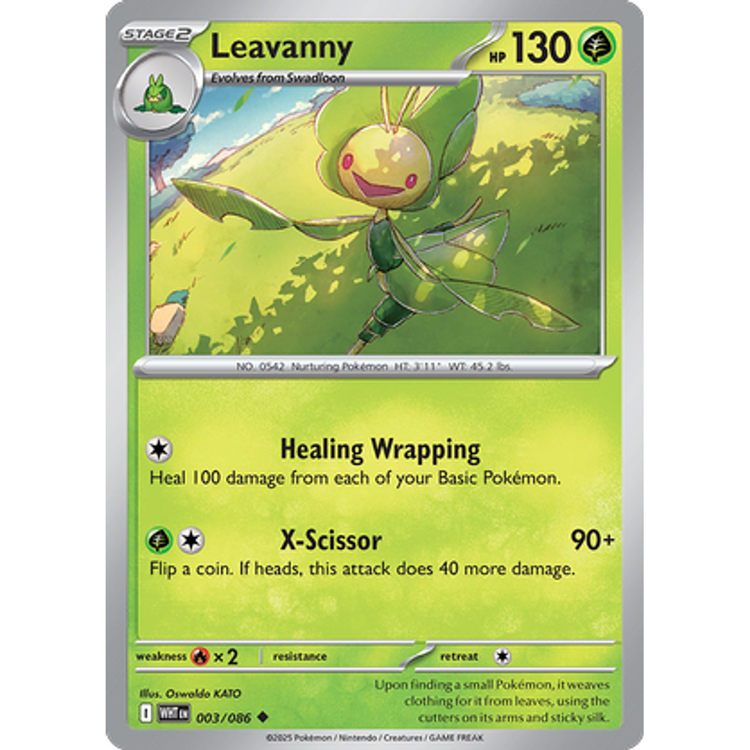 Leavanny #3/86 White Flare 1