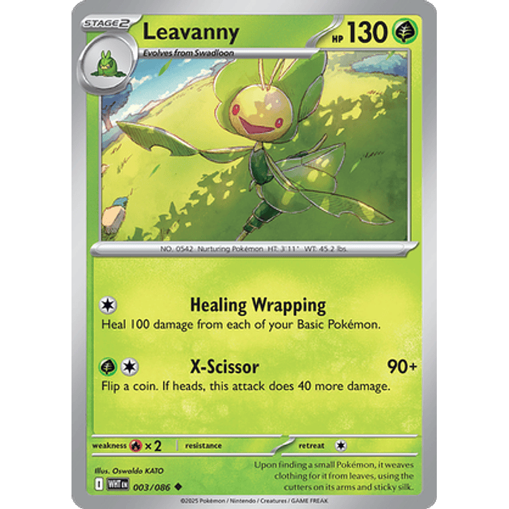 Leavanny #3/86 White Flare 1