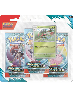 Pokemon TCG Scarlet & Violet Journey Together - 3 - Pack Blíster Inglés
