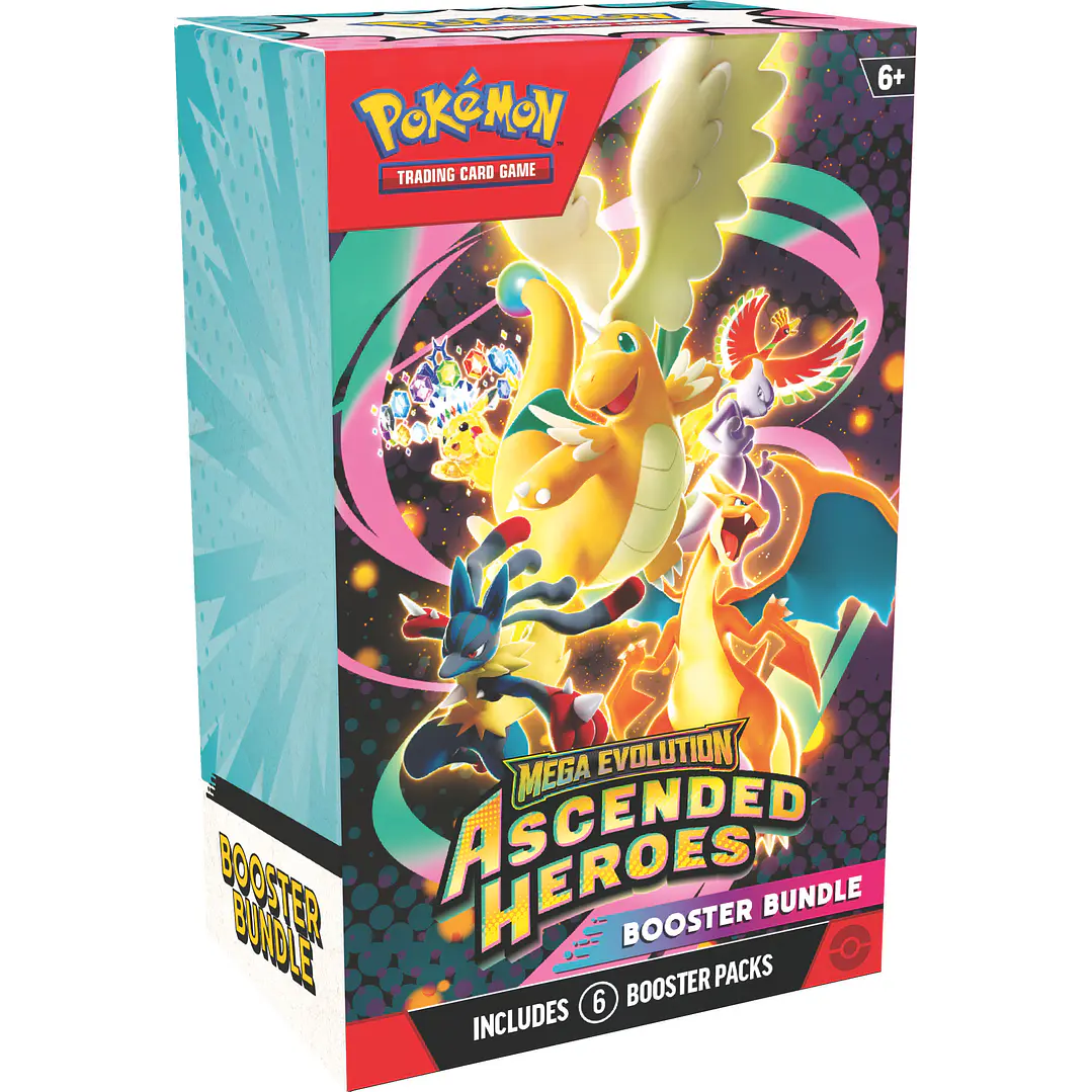 POKEMON TCG MEGA EVOLUTION - ASCENDED HEROES BOOSTER BUNDLE - ESPAÑOL 1