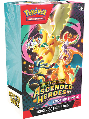 POKEMON TCG MEGA EVOLUTION - ASCENDED HEROES BOOSTER BUNDLE - ESPAÑOL