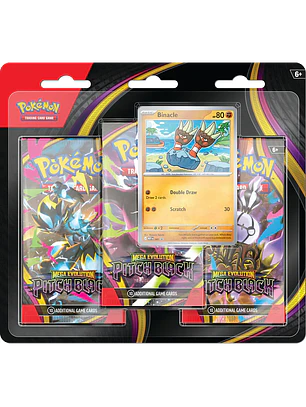 [Preventa 17/07/2026] Pokémon TCG Mega Evolution - Pitch Black - 3-Pack Blister - Ingles