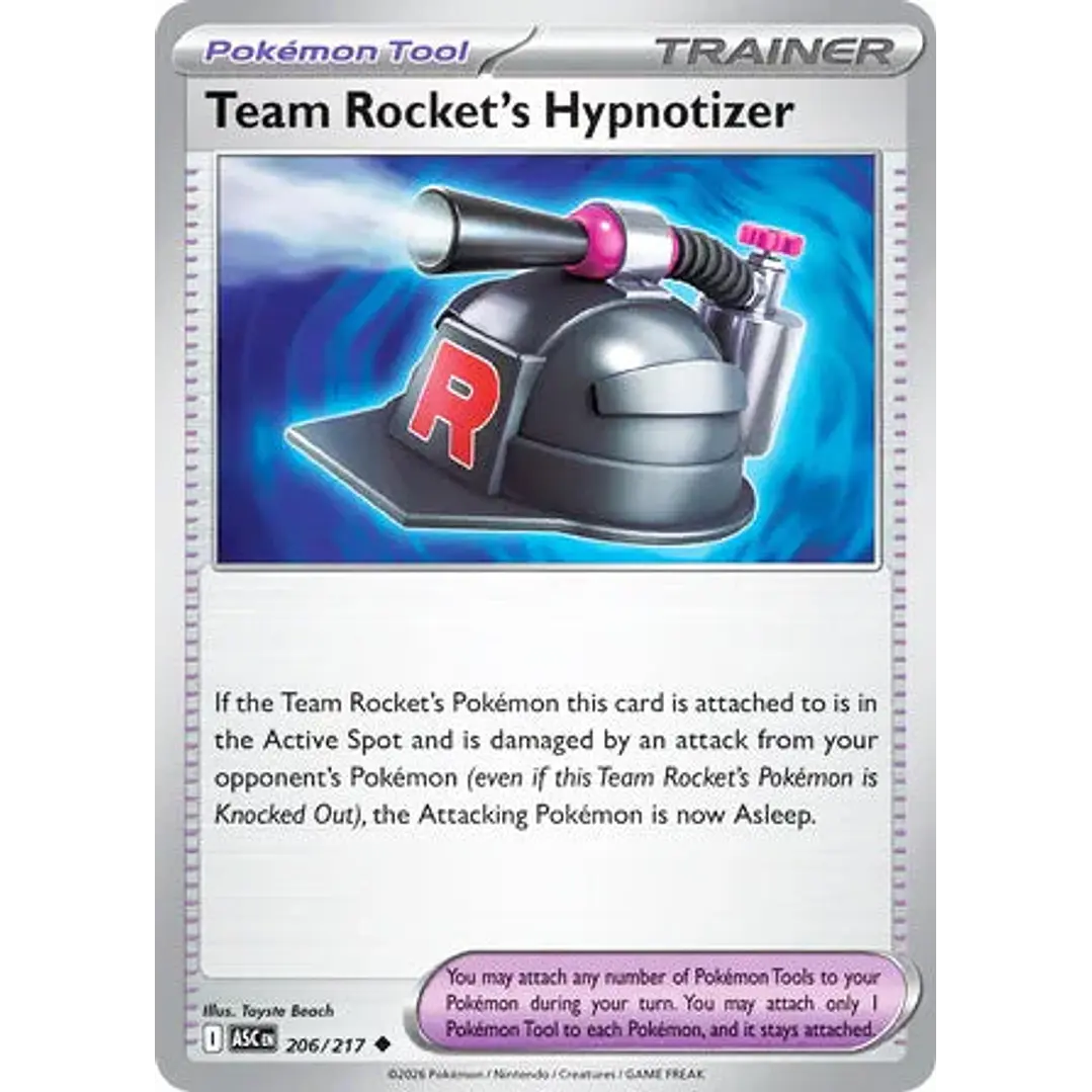 Team Rocket's Hypnotizer - 206/217 Ascended Heroes 1