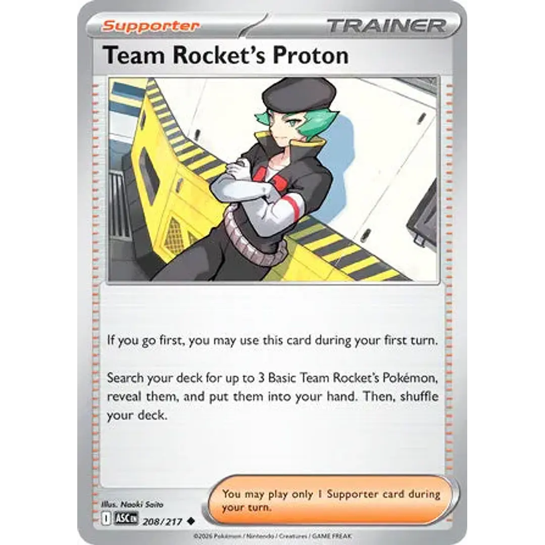 Team Rocket's Proton - 208/217 Ascended Heroes 1