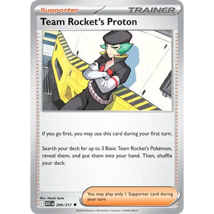 Team Rocket's Proton - 208/217 Ascended Heroes 1