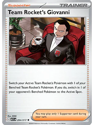 Team Rocket's Giovanni - 204/217 Ascended Heroes