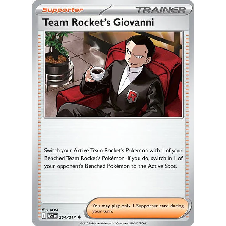 Team Rocket's Giovanni - 204/217 Ascended Heroes 1