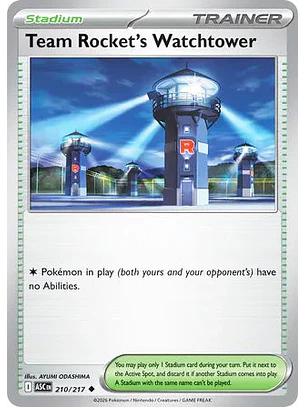 Team Rocket's Watchtower - 210/217 Ascended Heroes